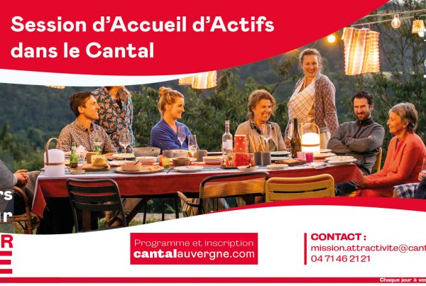Une nouvelle session d'accueil d'actifs est organisée dans le département du Cantal