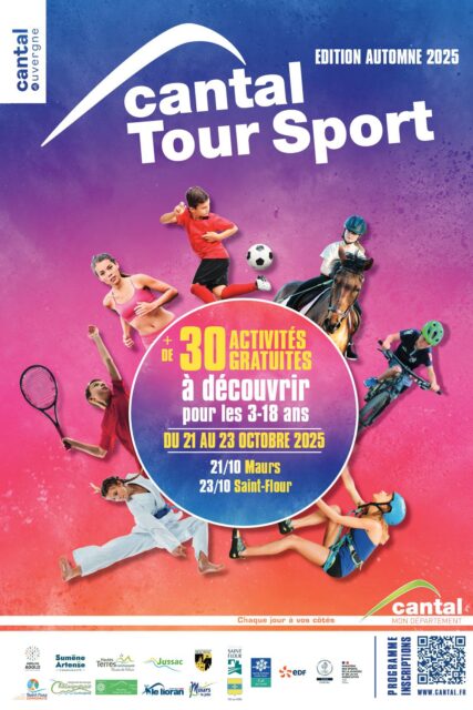 Affiche Cantal Tour Sport Automne 2025