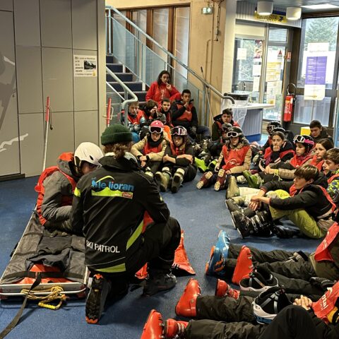 Les collégiens au Lioran 2026