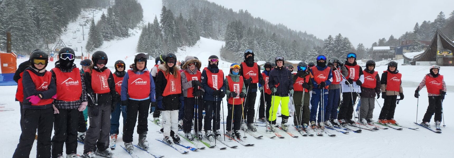 Les collégiens au lioran 2026 ski