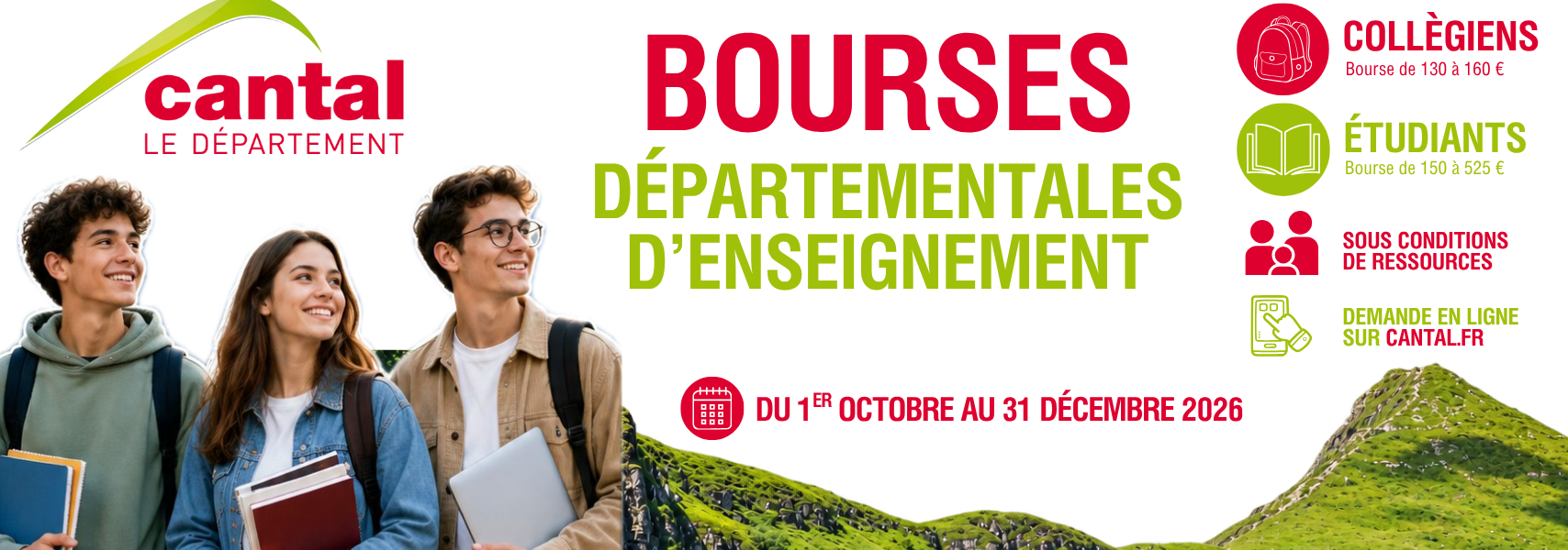 Bourses départementales d’enseignementBourses départementales d’enseignement